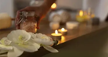 Image massage à la bougie